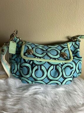 Coach y2k poppy groove signature bag